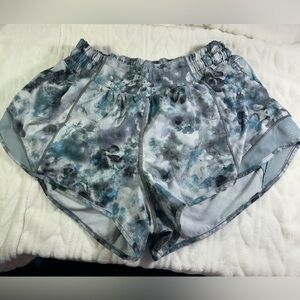 Lululemon Athletica Blue Floral athletic shorts!